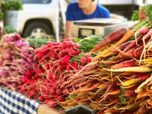 produce on a table